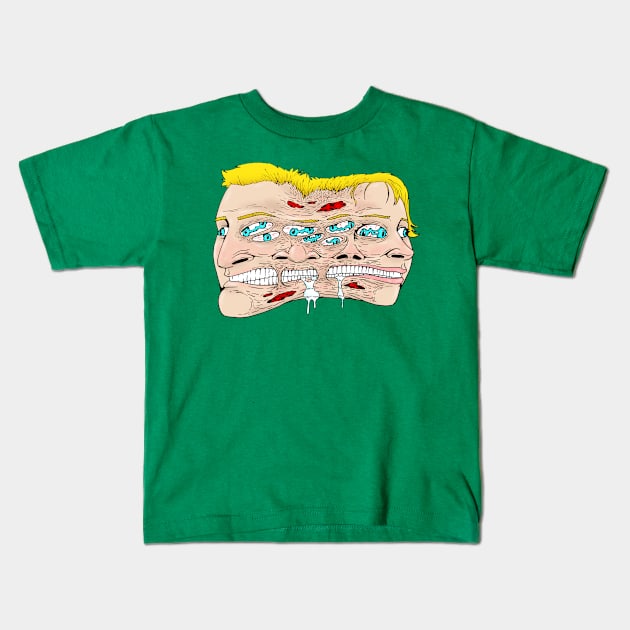 manwoman head Kids T-Shirt by jonathanmor